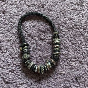 Gunmetal charms bracelet